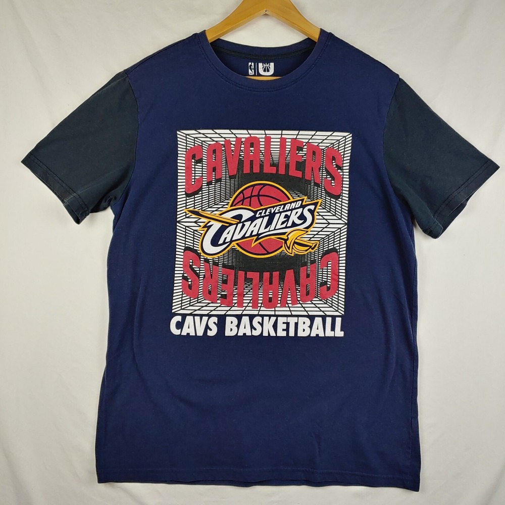 NBA Cleveland Cavaliers Basketball T Shirt Mens XL Blue Short Sleeve Crew Neck